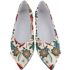 Baatik Print  Women s Bow Heels by designsbymallika