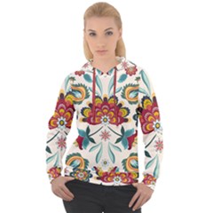 Baatik Print  Women s Overhead Hoodie