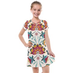 Baatik Print  Kids  Cross Web Dress