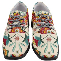 Baatik Print  Women Heeled Oxford Shoes