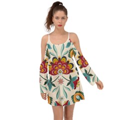 Baatik Print  Kimono Sleeves Boho Dress