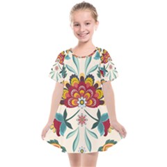 Baatik Print  Kids  Smock Dress