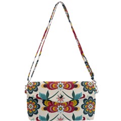 Baatik Print  Removable Strap Clutch Bag