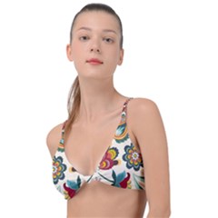 Baatik Print  Knot Up Bikini Top