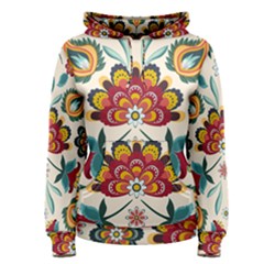 Baatik Print  Women s Pullover Hoodie