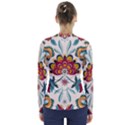 Baatik Print  V-Neck Long Sleeve Top View2