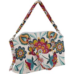 Baatik Print  Canvas Crossbody Bag by designsbymallika