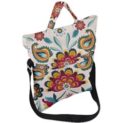 Baatik Print  Fold Over Handle Tote Bag