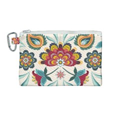 Baatik Print  Canvas Cosmetic Bag (medium)