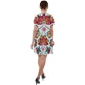 Baatik Print  Short Sleeve Shoulder Cut Out Dress  View2