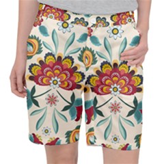 Baatik Print  Pocket Shorts