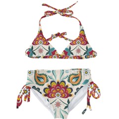 Baatik Print  Kids  Classic Bikini Set by designsbymallika