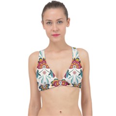 Baatik Print  Classic Banded Bikini Top