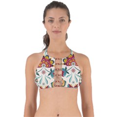 Baatik Print  Perfectly Cut Out Bikini Top