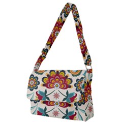 Baatik Print  Full Print Messenger Bag (l) by designsbymallika