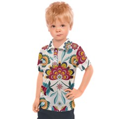 Baatik Print  Kids  Polo Tee