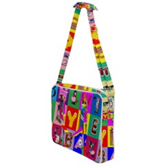 Alphabet Pattern Cross Body Office Bag by designsbymallika