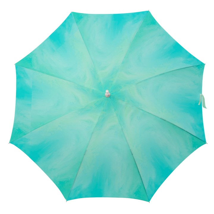 Blue Green Shades Straight Umbrellas