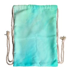 Blue Green Shades Drawstring Bag (large) by designsbymallika