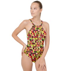 Ab 99 High Neck One Piece Swimsuit by ArtworkByPatrick