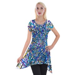 Netzauge Funny Short Sleeve Side Drop Tunic by zappwaits