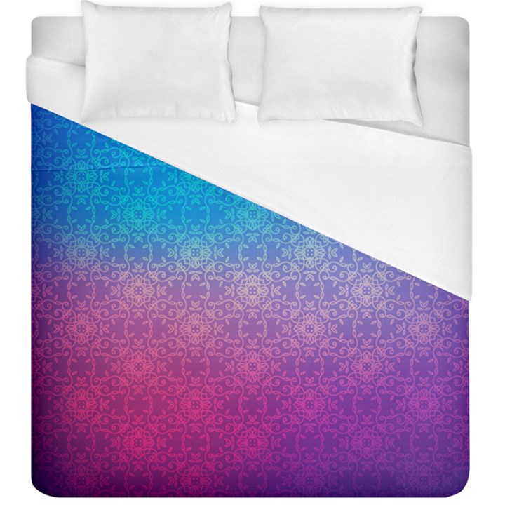 Blue Pink Shade Duvet Cover (King Size)