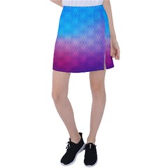 Blue Pink Shade Tennis Skirt