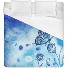 Blue Shaded Design Duvet Cover (king Size)