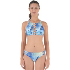 Blue Shaded Design Perfectly Cut Out Bikini Set by designsbymallika