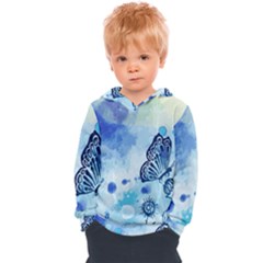 Blue Shaded Design Kids  Overhead Hoodie