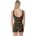 Boho Pattern 2 One Piece Boyleg Swimsuit View2