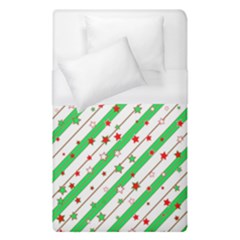 Christmas Paper Stars Pattern Texture Background Colorful Colors Seamless Copy Duvet Cover (single Size) by Vaneshart