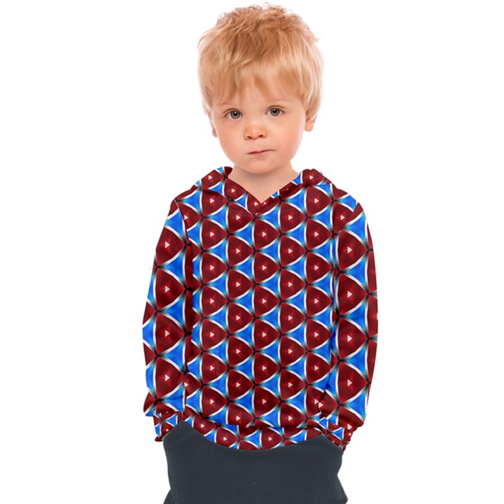 Pattern Triangles Seamless Red Blue Seamless Pattern Texture Seamless Patterns Repetition Kids  Overhead Hoodie