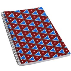 Pattern Triangles Seamless Red Blue Seamless Pattern Texture Seamless Patterns Repetition 5 5  X 8 5  Notebook by Vaneshart