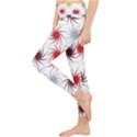 Pearl Pattern Floral Design Art Digital Seamless Lightweight Velour Classic Yoga Leggings View3