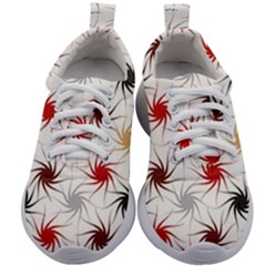 Pearl Pattern Floral Design Art Digital Seamless Kids Athletic Shoes