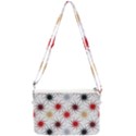 Pearl Pattern Floral Design Art Digital Seamless Double Gusset Crossbody Bag View1