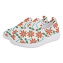 Vector Flower Floral Pattern Seamlesspattern Pink Colorful Kids Women s Slip On Sneakers View2