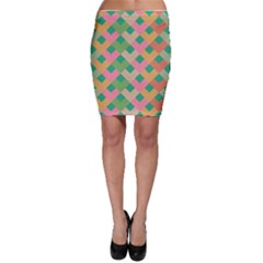 Abstract Seamlesspattern Graphic Lines Vintage Background Grunge Pattern Colorful Bodycon Skirt by Vaneshart