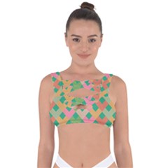 Abstract Seamlesspattern Graphic Lines Vintage Background Grunge Pattern Colorful Bandaged Up Bikini Top