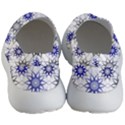 Pearl Pattern Floral Design Art Digital Seamless Blue Black Women s Lightweight Slip Ons View4