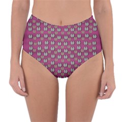 Sweet Fury Cats On Color Reversible High-waist Bikini Bottoms by pepitasart