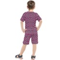 Sweet Fury Cats On Color Kids  Tee and Shorts Set View2