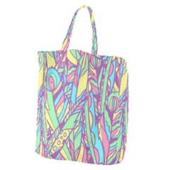 Feathers Pattern Giant Grocery Tote by Sobalvarro