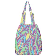 Feathers Pattern Center Zip Backpack by Sobalvarro