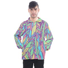 Feathers Pattern Men s Half Zip Pullover by Sobalvarro