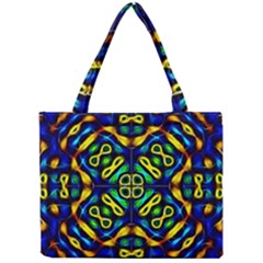 Pattern Geometric Glow Colors Lines Seamless Mini Tote Bag by Vaneshart