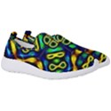 Pattern Geometric Glow Colors Lines Seamless Men s Slip On Sneakers View3