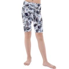 Leaves Pattern Colors Nature Design Kids  Mid Length Swim Shorts by Vaneshart