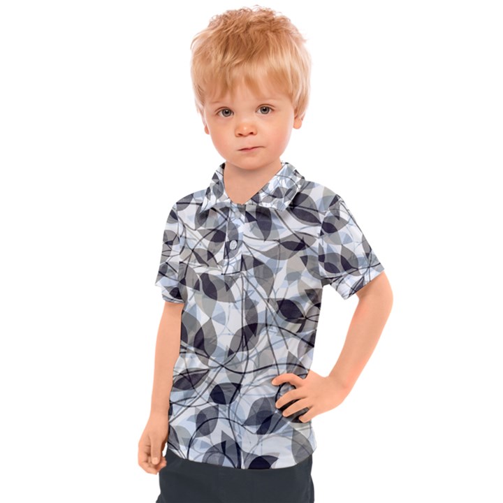 Leaves Pattern Colors Nature Design Kids  Polo Tee